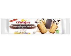 Croquants aux graines Chocolat Noir
