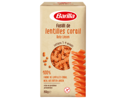 Fusilli Lentilles Corail 250g