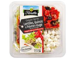 Salade Verte, Lentilles, Quinoa & Poivron rouge