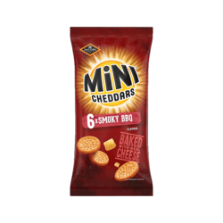 Mini Cheddars Smoky BBQ 6 Pack