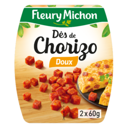 Dés de Chorizo Doux 2x60g