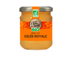 Miel & Gelée royale BIO pot verre 250g