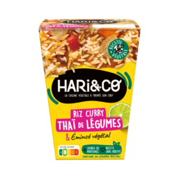 Riz Thaï de légumes & émincé végétal