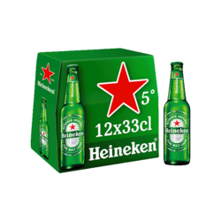 Heineken bière blonde 12x33cl 5°
