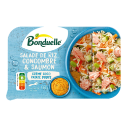 Salade de riz, concombre et saumon 310g