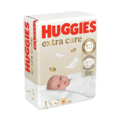 Couches Huggies Extra Care taille 1