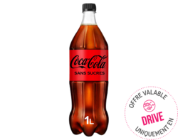 Coca-Cola sans sucres bouteille 1L