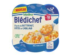 Étuvée de butternut, pâtes et cabillaud x2