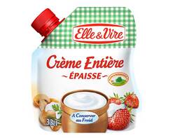 La Crème épaisse entière en poche
