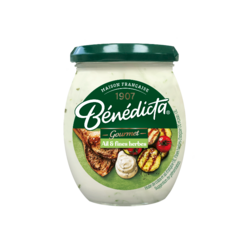 Bénédicta Sauce Gourmet Ail & Fines Herbes Bocal 260g