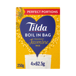 Tilda Boil in the Bag Jasmine Rice 4x62.5g