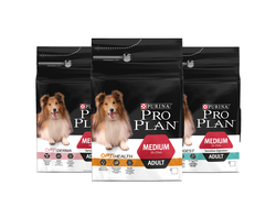 PURINA® PRO PLAN® MEDIUM ADULT ou MEDIUM ADULT SENSITIVE SKIN ou MEDIUM ADULT SENSITIVE DIGESTION