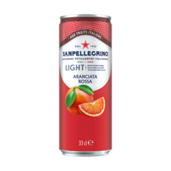 Sanpellegrino italian sparkling drinks Aranciata Rossa light 