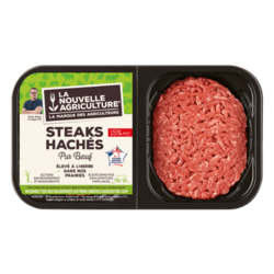 Steaks hachés façon bouchère 15% MG (2x125g)