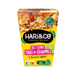 Riz Thaï de légumes & émincé végétal