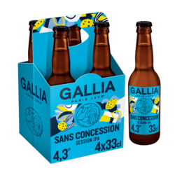 Gallia Session IPA bière 4x33cl 4.3°