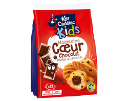 Madeleines coeur Chocolat & Pépites de Chocolat x13, 390g