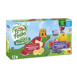 P. Banane Grenade / P. Fraise Myrtille 12*90g