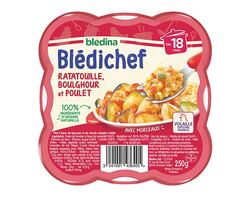 Ratatouille, boulghour et poulet