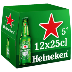 Heineken bière blonde 12x25cl 5°
