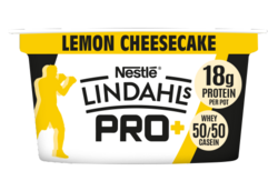 Lindahls Pro+ Kvarg Lemon Cheesecake High Protein Yogurt 150g