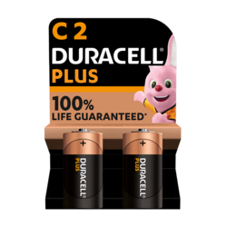 Duracell PLUS 100%  C X2