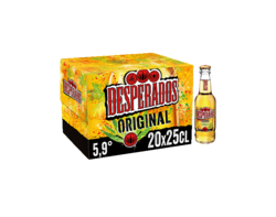 Desperados Original bière aromatisée tequila 20x25cl 5.9°