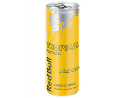 Red Bull Tropical Edition – Goût fruits tropicaux