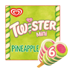 Twister 6 Mini Pineapple Lollies 300ml