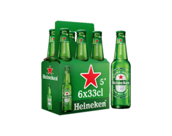 Heineken bière blonde 6x33cl 5°