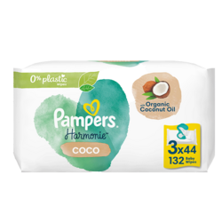 Lingettes Pampers Harmonie Coco 3X44