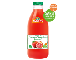 Pur jus d’Oranges sanguines pressées 1L