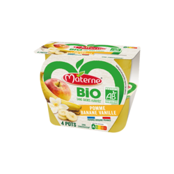 Pomme Banane Vanille 4x100g