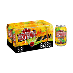 Desperados Original bière aromatisée tequila canettes 6x33cl 5;9°