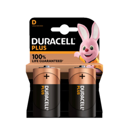 Duracell Plus 100%  D X2
