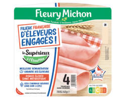 Jambon de porc Supérieur 4 tranches FFEE