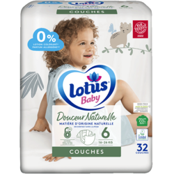 Couches Lotus Baby Douceur Naturelle T6x32