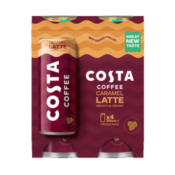 Costa Coffee Caramel Latte Multipack 4x250ml