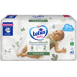 Couches Lotus Baby Douceur Naturelle T2x45