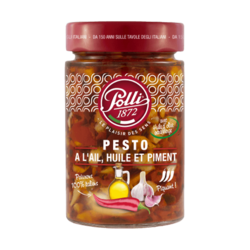 Pesto à l'Ail, Huile et Piment 190g
