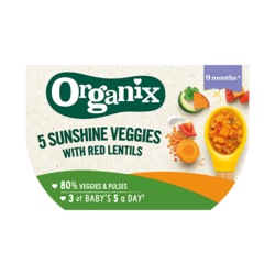 5 Sunshine Veggies with Red Lentils 190g