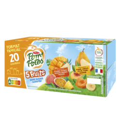 Bi-variétés 5 Fruits Exotiques & Jaunes 20x90g