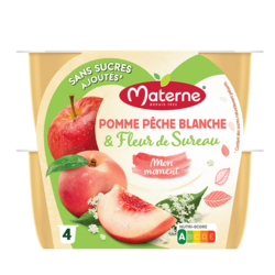 Pomme Pêche Blanche Fleur de sureau - 4x100g