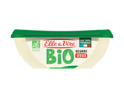 Elle & Vire Beurre Bio Doux Barquette 250g