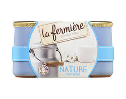 Yaourt nature au lait entier des Alpes