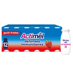 Actimel Goût Fraise x12