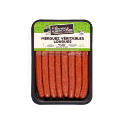 Merguez véritables de bœuf longues x8 (640g)