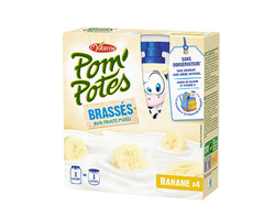 Pom’Potes® Brassés Banane x4