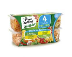 Jardin des Saveurs : Carottes Huile d’olive / Carottes & Céleri / Taboulé Oriental / Torti Pesto Rosso