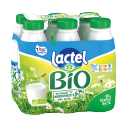 Lactel Bio 6X1L écrémé